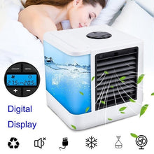 Load image into Gallery viewer, Air conditioner Mini USB Air cooler Portable Arctic Air Conditioners Room Cooling 7 Colors LED Light Cooler Small Table Fans
